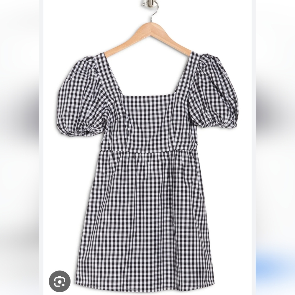 Black and White Gingham Dress